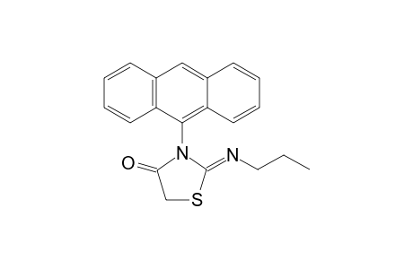 2-n-propyl-3-anthracenyl-2-imino-1,3-thiazolidin-4-ones