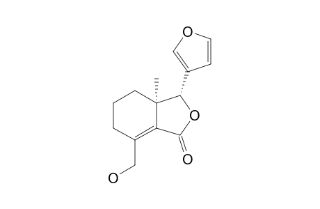 30-HYDROXYFRAXINELLONE;(3R,3AR)-3-(3'-FURANYL)-3A-METHYL-7-HYDROXYMETHYL-1,3,3A,4,5,6-HEXAHYDROBENZO-[C]-FURAN-1-ONE