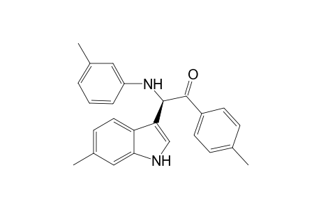 2-(6-Methyl-1H-indol-3-yl)-1-p-tolyl-2-(p-tolylamino)ethanone