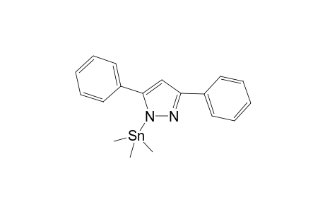 [.eta.(1)-3,5-Diphenylpyrazolato]-trimethyltin (IV)