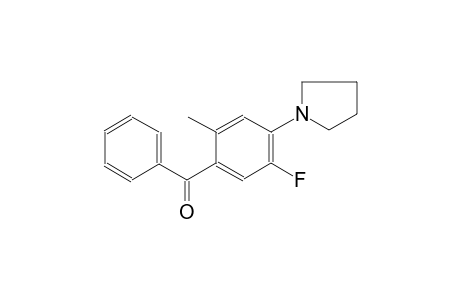 methanone, [5-fluoro-2-methyl-4-(1-pyrrolidinyl)phenyl]phenyl-