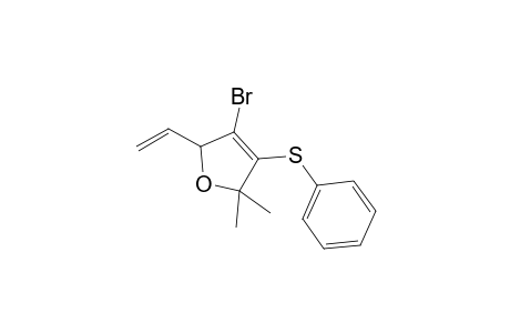 2,2-Dimethyl-3-phenylsulfanyl-4-bromo-5-ethenyl-2,5-dihydrofuran