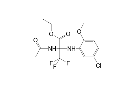 Ethyl 2-[(5-chloro-2-methoxyphenyl)amino]-2-acetamido-3,3,3-trifluoropropanoate
