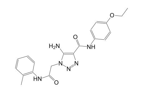 5-amino-N-(4-ethoxyphenyl)-1-[2-oxo-2-(2-toluidino)ethyl]-1H-1,2,3-triazole-4-carboxamide