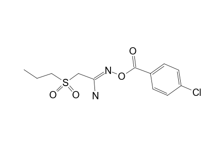 Acetamide oxime, o-(4-chlorobenzoyl)-2-propylsulfonyl-