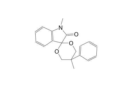 1H-Indol-2-one, 2,3-dihydro-1-methyl-3,2'-spiro-(5-methyl-5-phenyl-1,3-dioxane)-