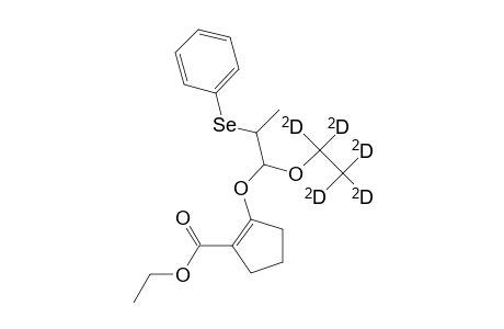 Ethyl 2-[1-(ethoxy-D5)-2-(phenylseleno)propoxy]-1-cyclopentene-1-carboxylate