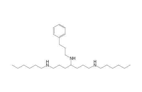 N(4)-(3'-Phenylpropyl)-N(1),N(7)-dihexylheptane-1,4,7-triamine