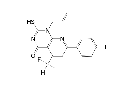 pyrido[2,3-d]pyrimidin-4(1H)-one, 5-(difluoromethyl)-7-(4-fluorophenyl)-2-mercapto-1-(2-propenyl)-