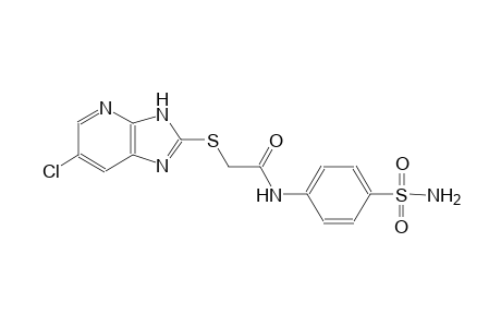 N-[4-(aminosulfonyl)phenyl]-2-[(6-chloro-3H-imidazo[4,5-b]pyridin-2-yl)sulfanyl]acetamide