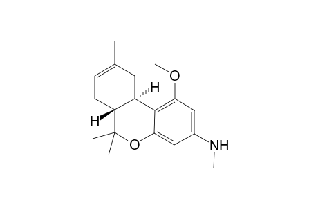 (-)-1-methoxy-3-methyl-amino-6,6,9-trimethyl-6a,10a-trans-6a,7,10,70a-tetrahydro-6H-dibenzo[b,d]pyran