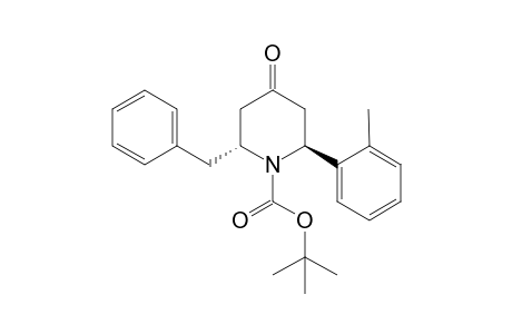 trans-N-Boc-2-(2-methylphenyl)-6-phenylmethyl-4-piperidinone