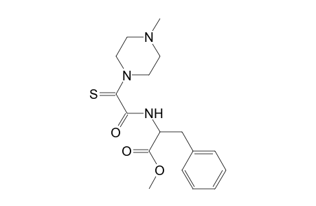 2-[2-(4-Methyl-piperazin-1-yl)-2-thioxo-acetylamino]-3-phenyl-propionic acid methyl ester