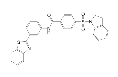 benzamide, N-[3-(2-benzothiazolyl)phenyl]-4-[(2,3-dihydro-1H-indol-1-yl)sulfonyl]-