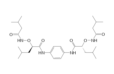 (2R)-4-methyl-2-(3-methylbutanoylamino)oxy-N-[4-[[(2R)-4-methyl-2-(3-methylbutanoylamino)oxy-pentanoyl]amino]phenyl]pentanamide