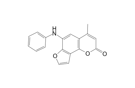 2H-Furo[2,3-H]chrom-2-one, 4-methyl-6-phenylamino-