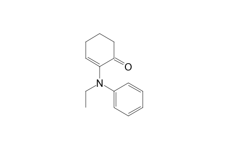 2-Cyclohexen-1-one, 2-(ethylphenylamino)-