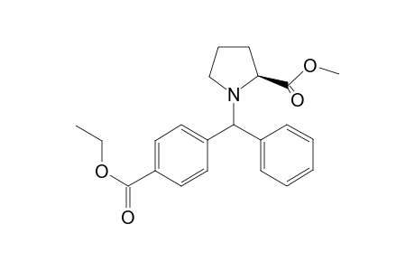(2S)-Methyl 1-((4-ethoxycarbonyl)phenyl(phenyl)methyl) pyrrolidine-2-carboxylate