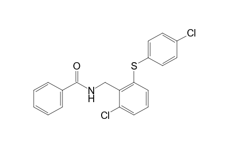 N-{2-chloro-6-[(p-chlorophenyl)thio]benzyl}benzamide