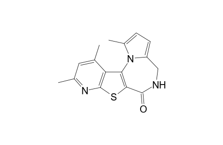 1,9,11-Trimethyl-5,6-dihydro-4H-pyrido[3',2':4,5]thieno[2,3-f]pyrrolo[1,2-a][1,4]diazepin-6-one