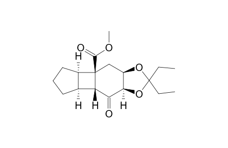 Methyl (1R,2R,6S,7R,9R,10R)-9,10-O-isopentylidene-8-oxo-tricyclo[5.4.0.0(2,6)]undecane-1-carboxylate