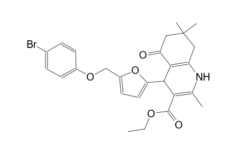 ethyl 4-{5-[(4-bromophenoxy)methyl]-2-furyl}-2,7,7-trimethyl-5-oxo-1,4,5,6,7,8-hexahydro-3-quinolinecarboxylate