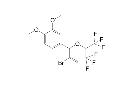 4-[2'-Bromo-1'-[(2",2",2''-trifluoro-1''-<trifluoromethyl>ethoxy)propen-1'-yl]-1,2-dimethoxybenzene