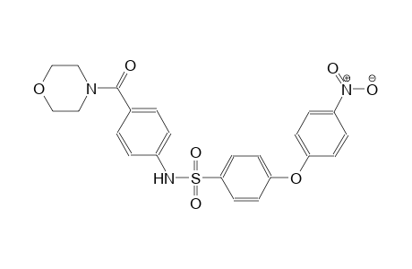 N-[4-(4-morpholinylcarbonyl)phenyl]-4-(4-nitrophenoxy)benzenesulfonamide