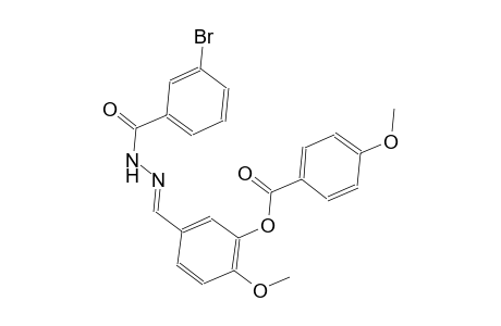 5-{(E)-[(3-bromobenzoyl)hydrazono]methyl}-2-methoxyphenyl 4-methoxybenzoate