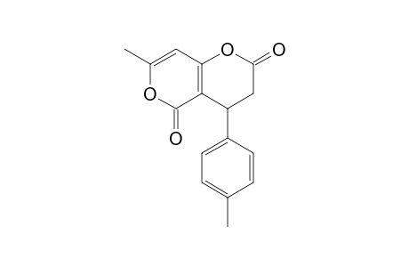 4-(4-Methylphenyl)-7-methyl-3,4-dihydro-pyrano[4,3-b]pyran-2,5-dione