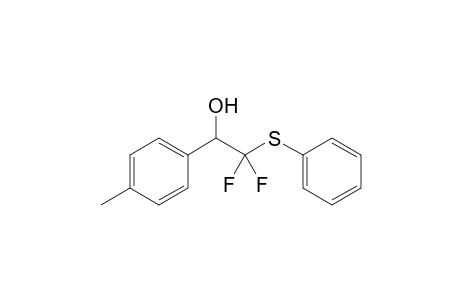 2,2-Difluoro-1-(4-methylphenyl)-2-phenylsulfanylethanol