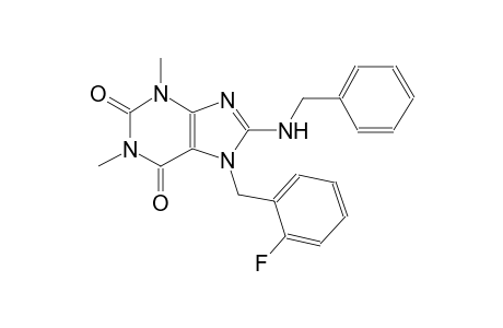 1H-purine-2,6-dione, 7-[(2-fluorophenyl)methyl]-3,7-dihydro-1,3-dimethyl-8-[(phenylmethyl)amino]-