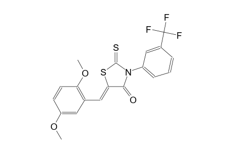 (5Z)-5-(2,5-dimethoxybenzylidene)-2-thioxo-3-[3-(trifluoromethyl)phenyl]-1,3-thiazolidin-4-one