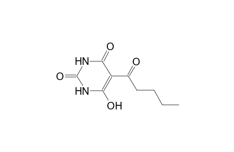 2,4(1H,3H)-pyrimidinedione, 6-hydroxy-5-(1-oxopentyl)-