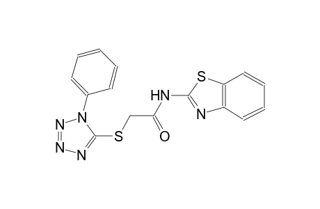 N-(1,3-benzothiazol-2-yl)-2-[(1-phenyl-1H-tetraazol-5-yl)sulfanyl]acetamide