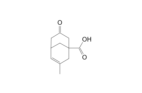 3-Methyl-7-oxidanylidene-bicyclo[3.3.1]non-2-ene-5-carboxylic acid