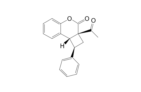 rel-(1R,2aR,8bR)-2a-Acetyl-1-(phenyl)-1,2,2a,8b-tetrahydro-3H-benzo[b]cyclobuta[d]pyran-3-one