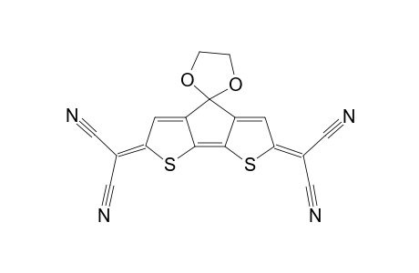 2,6-Dicyanomethylene-4-ethylenedioxy-2,6-dhydrocyclopenta[2,1-b;3,4-b']dithiophene