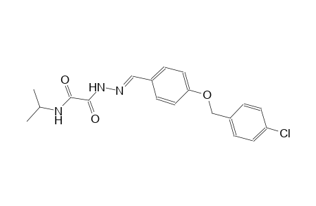 acetic acid, [(1-methylethyl)amino]oxo-, 2-[(E)-[4-[(4-chlorophenyl)methoxy]phenyl]methylidene]hydrazide