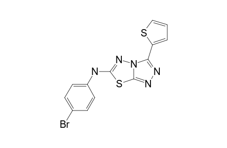 2-(4-BROMOPHENYL)-AMINO-5-(2-THIENYL)-1,2,4-TRIAZOLO-[3,4-B]-[1,3,4]-THIADIZOLE