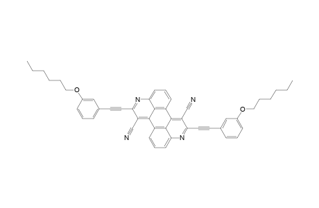 2,8-Bis{[3-(hexyloxyl)phenyl]ethynyl}benzo[1,2,3-de:4,5,6-d'e']diquinoline-1,7-dicarbonitrile