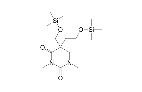 1,3-Dimethyl-5-(2-trimethylsilyloxyethyl)-5-(trimethylsilyloxymethyl)-1,3-diazinane-2,4-dione