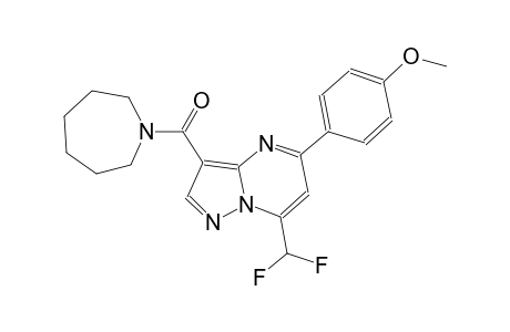 7-(difluoromethyl)-3-(hexahydro-1H-azepin-1-ylcarbonyl)-5-(4-methoxyphenyl)pyrazolo[1,5-a]pyrimidine