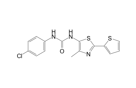 1-(p-chlorophenyl)-3-[4-methyl-2-(2-thienyl)-5-thiazolyl]urea
