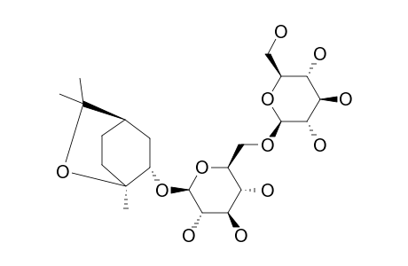 (1S,2S,4R)-1,8-EPOXY-PARA-MENTHAN-2-YL-O-BETA-D-GLUCOPYRANOSYL-(1->6)-BETA-D-GLUCOPYRANOSIDE