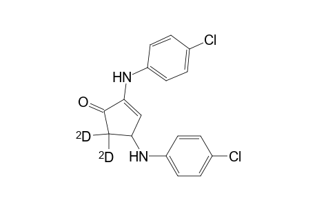 2-Cyclopenten-1-one-5,5-D2, 2,4-bis[(4-chlorophenyl)amino]-