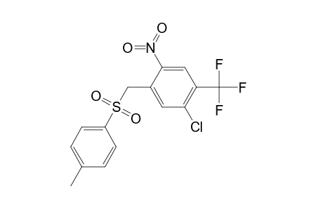 1-Chloranyl-5-[(4-methylphenyl)sulfonylmethyl]-4-nitro-2-(trifluoromethyl)benzene