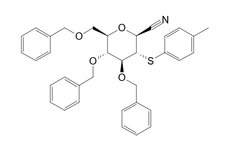 (2S,3S,4S,5R,6R)-3-(4-methylphenyl)sulfanyl-4,5-bis(phenylmethoxy)-6-(phenylmethoxymethyl)oxane-2-carbonitrile