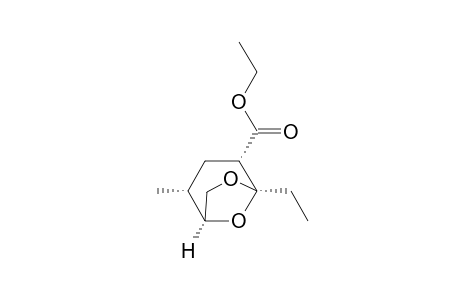 6,8-Dioxabicyclo[3.2.1]octane-4-carboxylic acid, 5-ethyl-2-methyl-, ethyl ester, [1S-(2-endo,4-exo)]-
