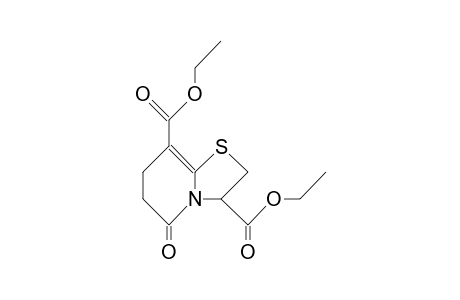 2,3,6,7-Tetrahydro-5-oxo-5H-thiazolo(3,2-A)pyridine-3,8-dicarboxylic acid, diethyl ester